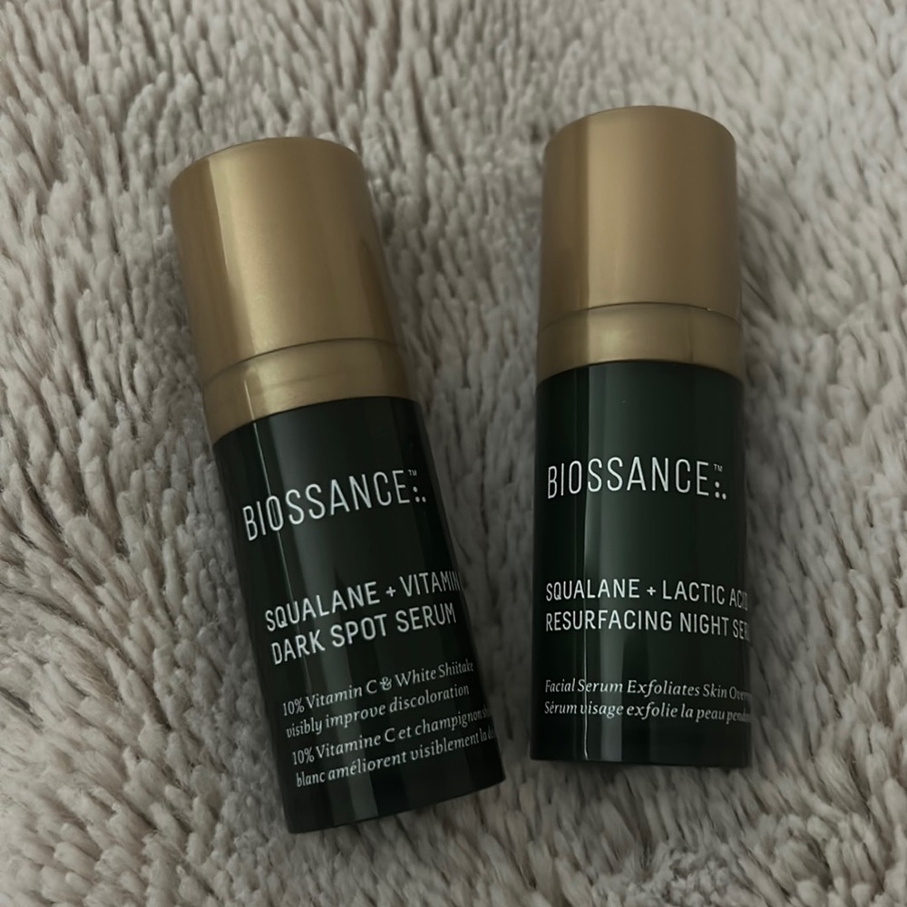 New Biossance skincare serums